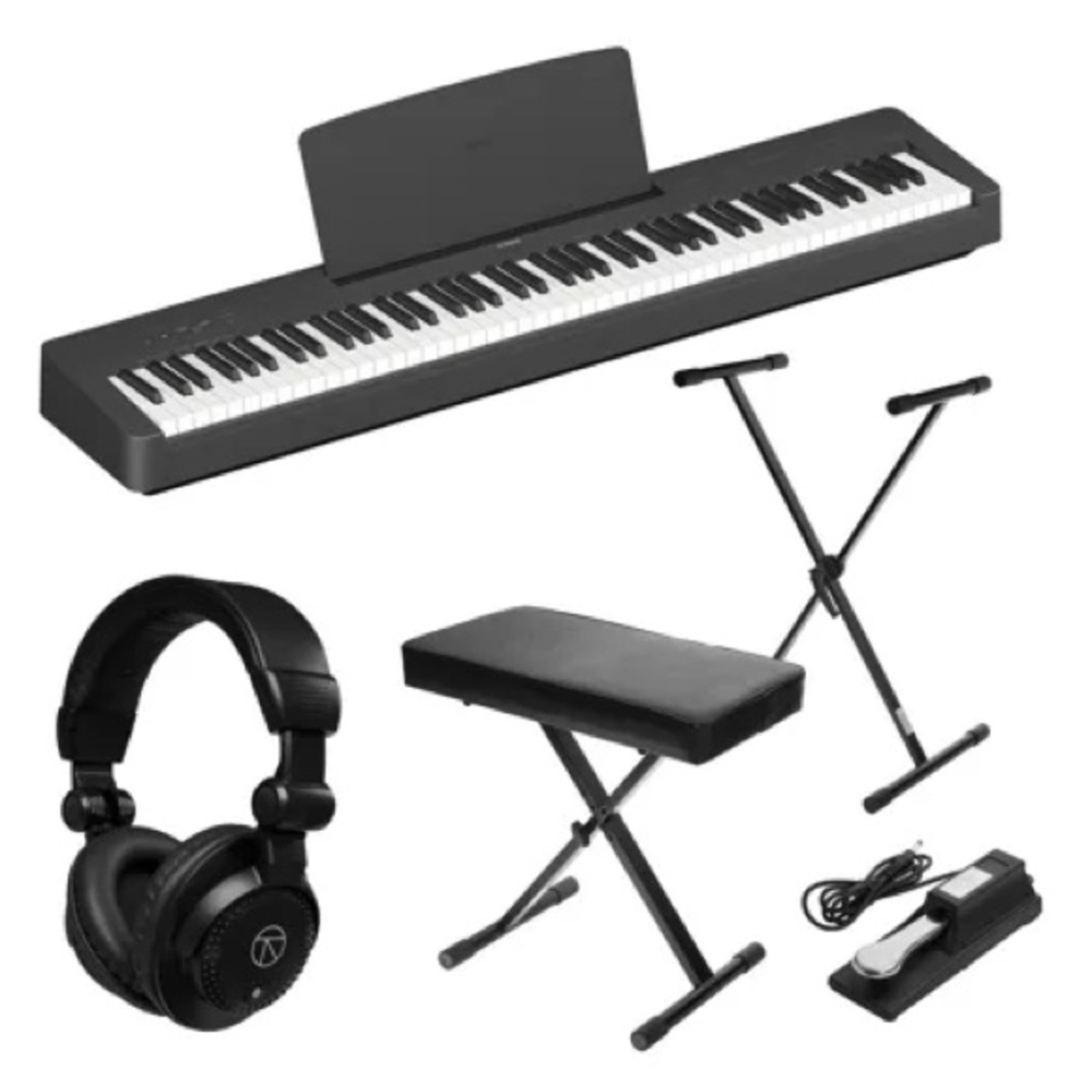 Yamaha Black Keyboard Set with Accessories